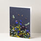 "Among the Flowers" Greeting Card