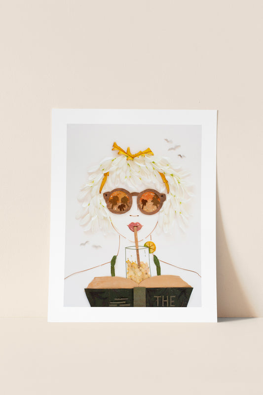 "Beach Read" Flower Print