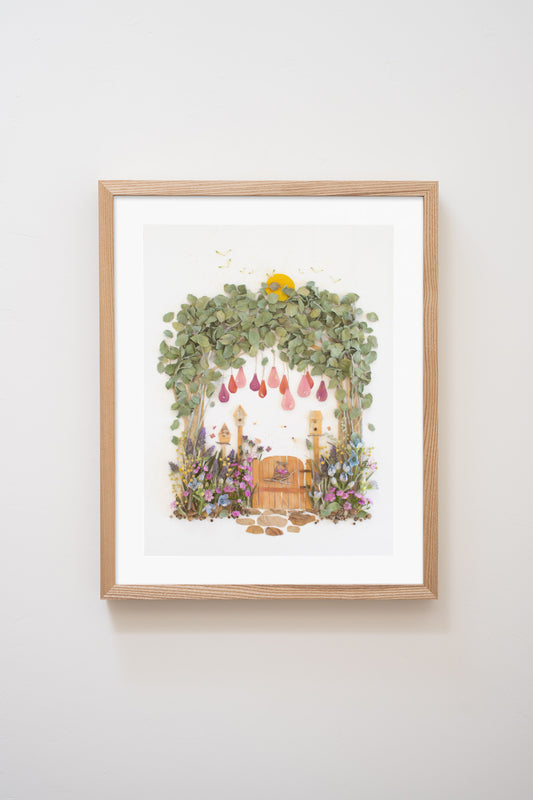 "Cottage Garden" Flower Print