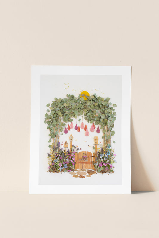 "Cottage Garden" Flower Print