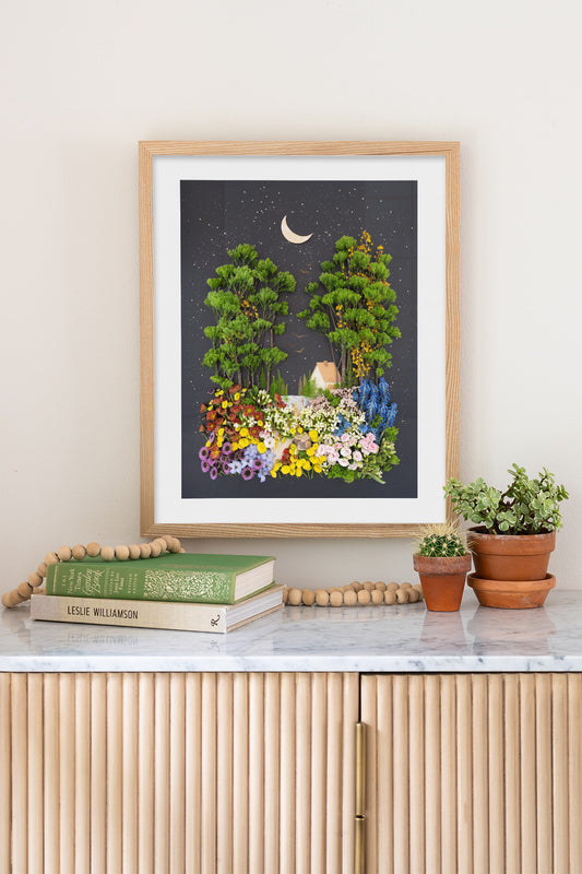 "Lake House" Flower Print