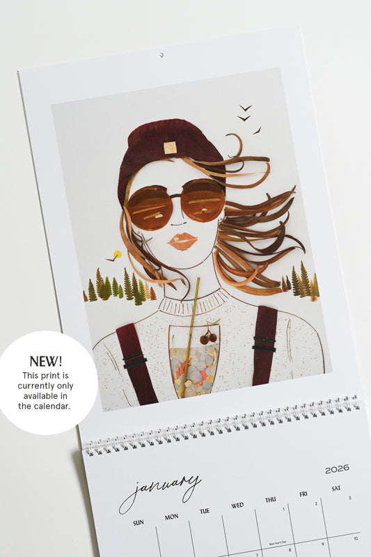 2026 Flower Art Calendar