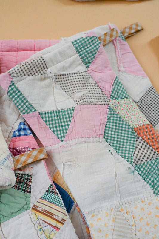 Vintage Quilt Stocking VI