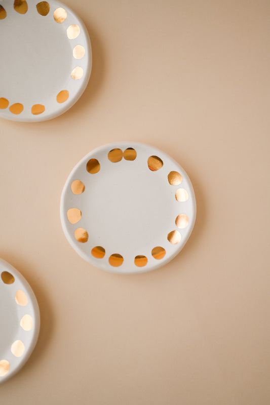 Polka Jewelry Dish - Sister Golden