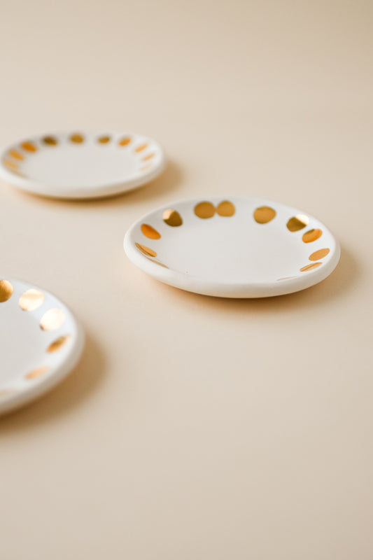 Polka Jewelry Dish - Sister Golden