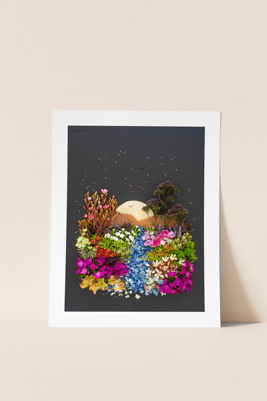 "Moon River" Flower Print