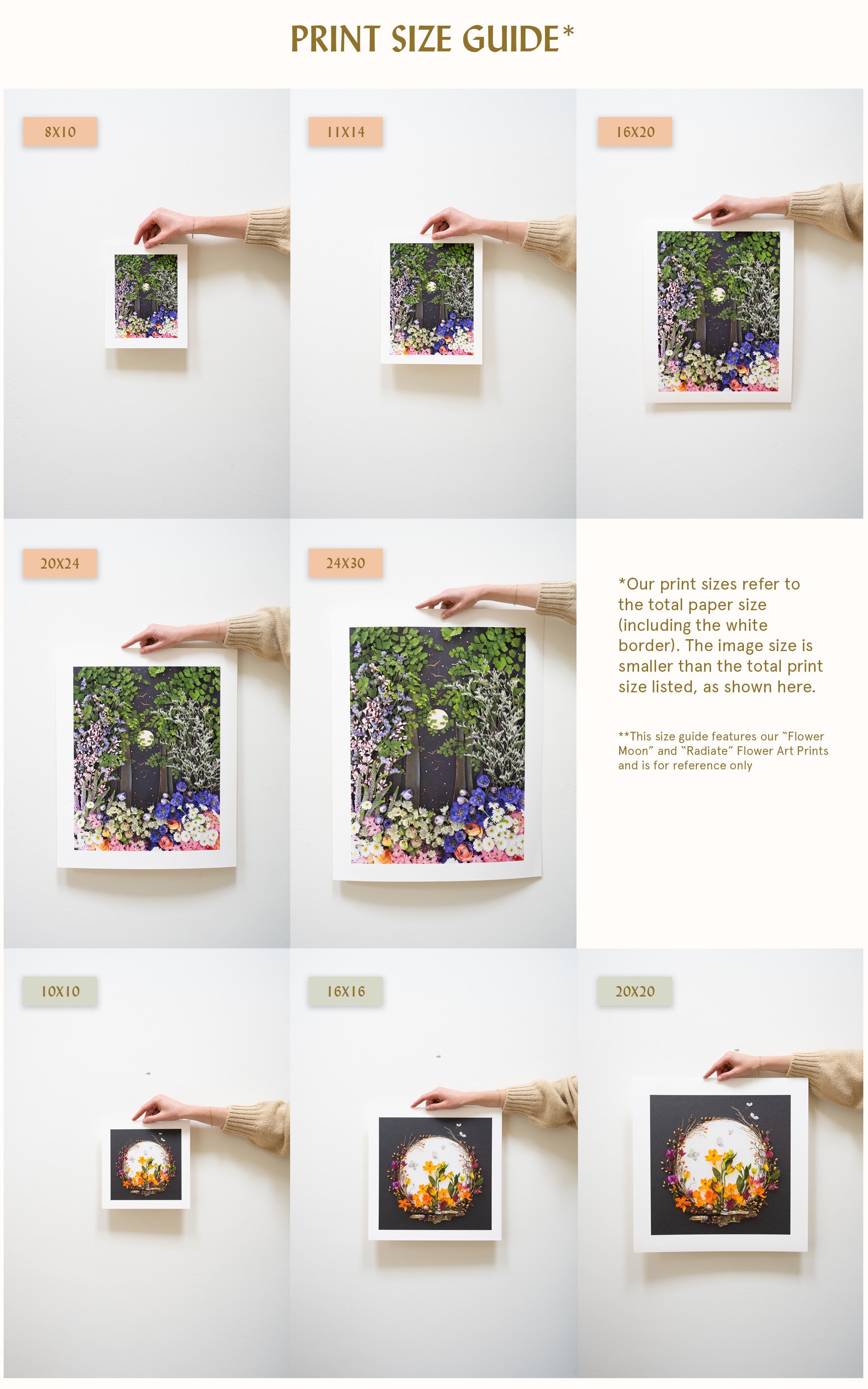 Sister Golden | Print Size Guide