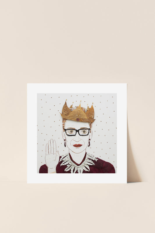 "The Notorious RBG" Flower Print