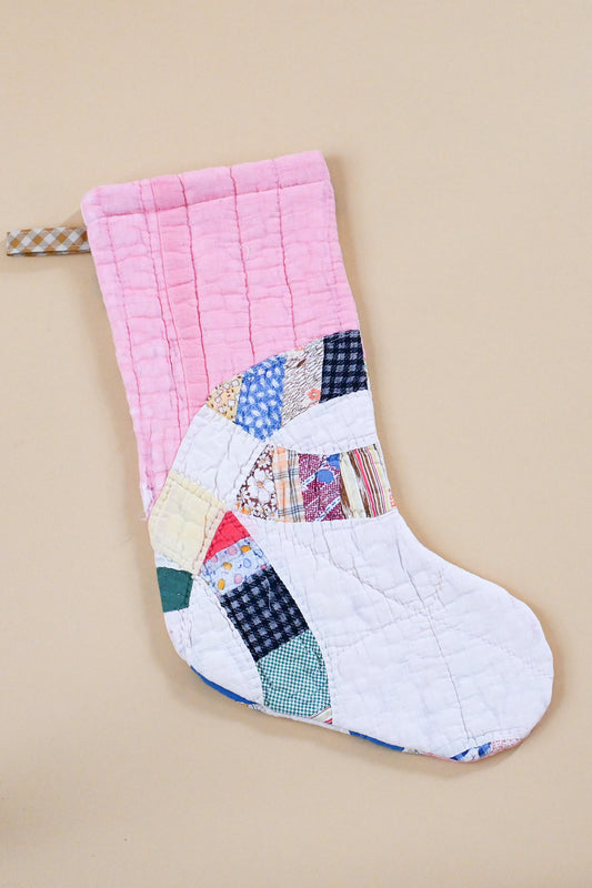 Vintage Quilt Stocking XXIII