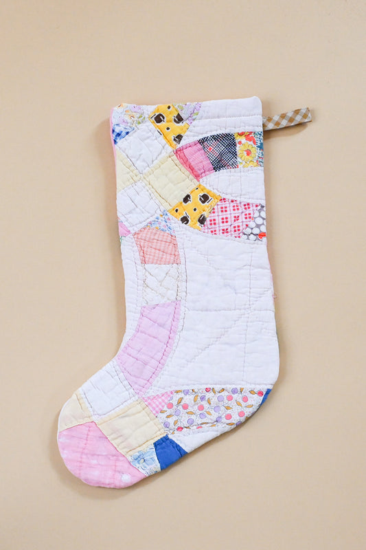 Vintage Quilt Stocking XXIII