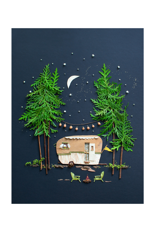 "Adventure Awaits" Flower Print