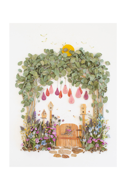 "Cottage Garden" Flower Print