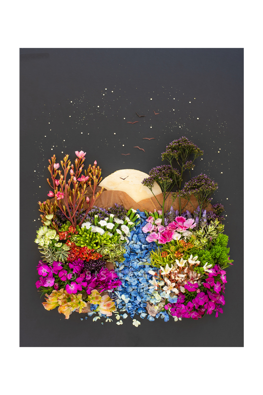 "Moon River" Flower Print