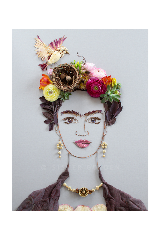 "Nesting Frida" Flower Print - Sister Golden