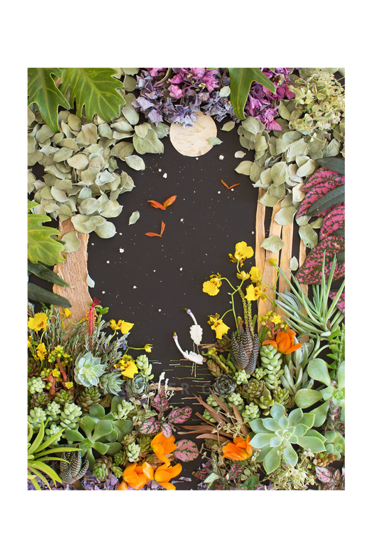 "Tropical Nights" Flower Print